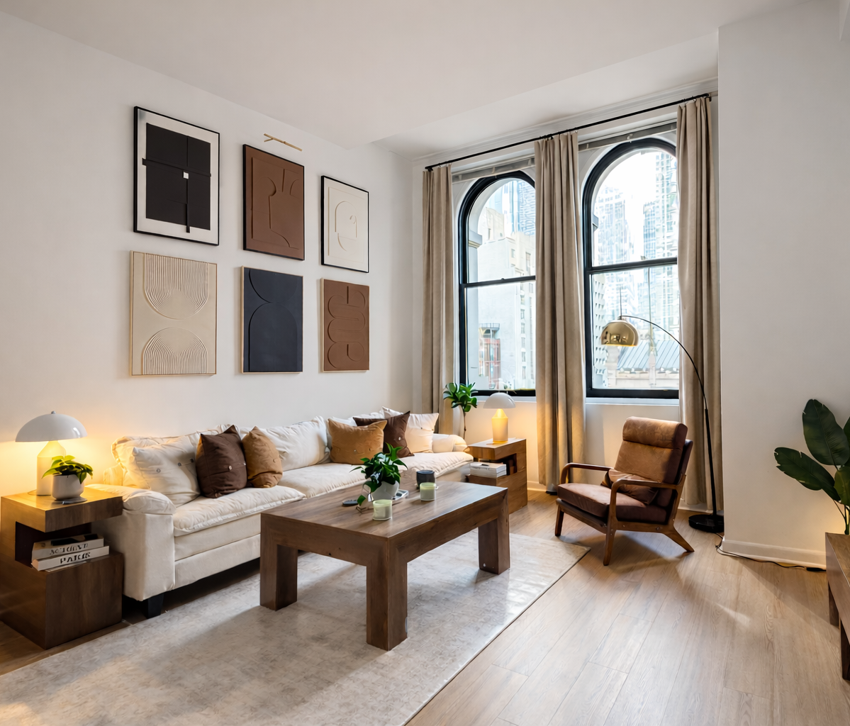 Hauz Atelier Home Decor NYC apartment DIY decor plan with shopping links